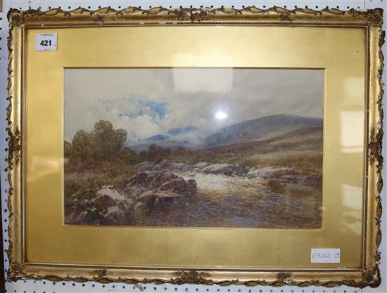 Frederick J. Widgery (1861-1942) The River Dart, Dartmoor, 11 x 18in.